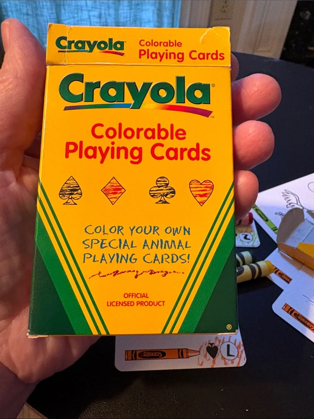 Crayola Colorable Playing Cards - Yellow